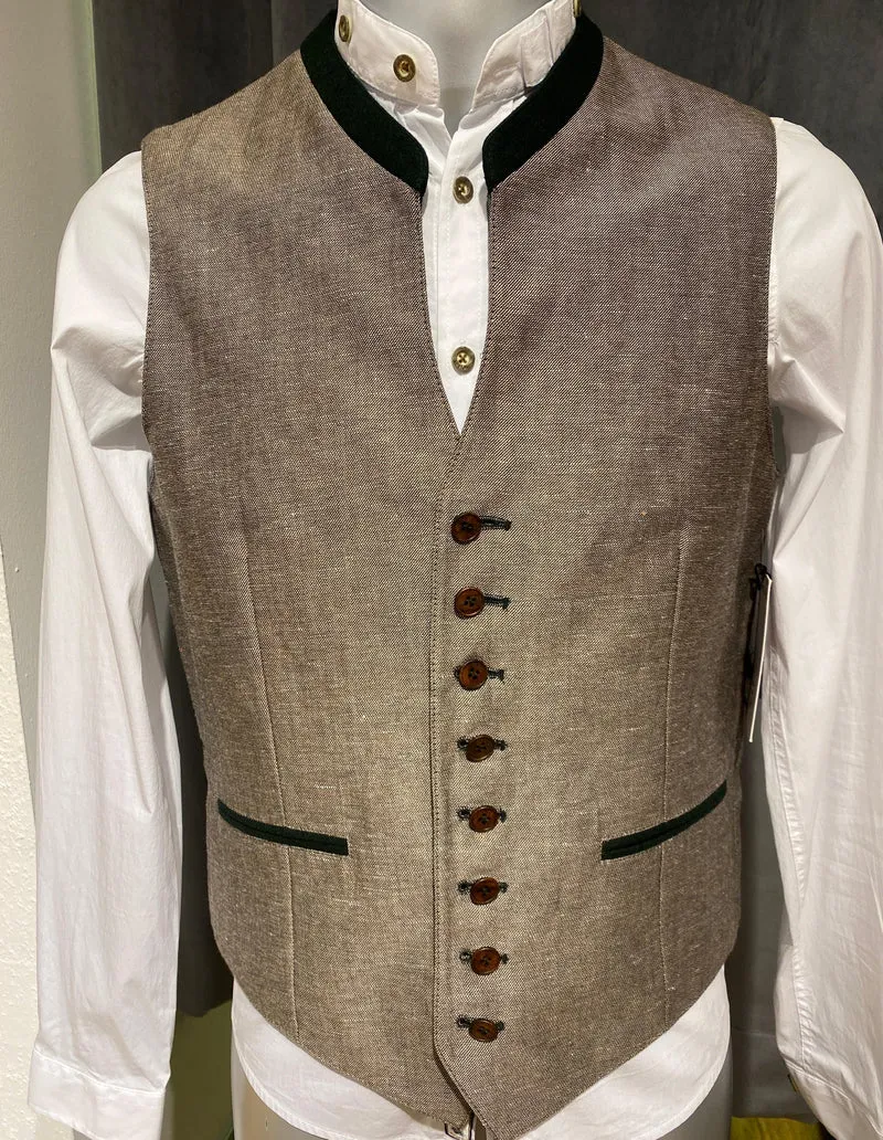 Trachtenweste G'weih & Silk Inn beige