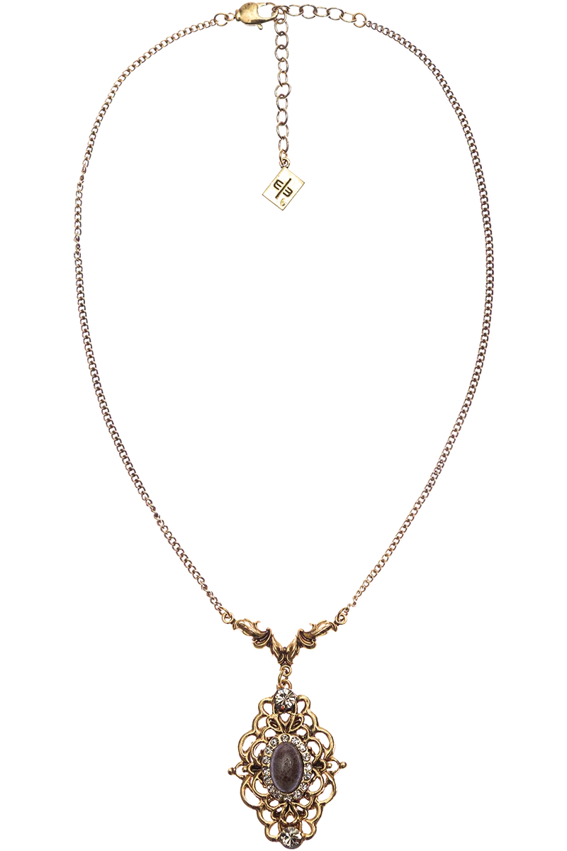 Damen Halskette mit Ornamentanhänger