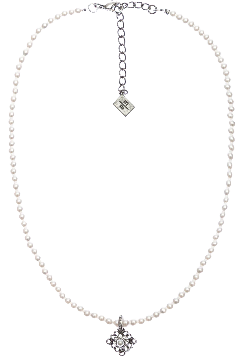 Damen Perlenkette mit Anhänger