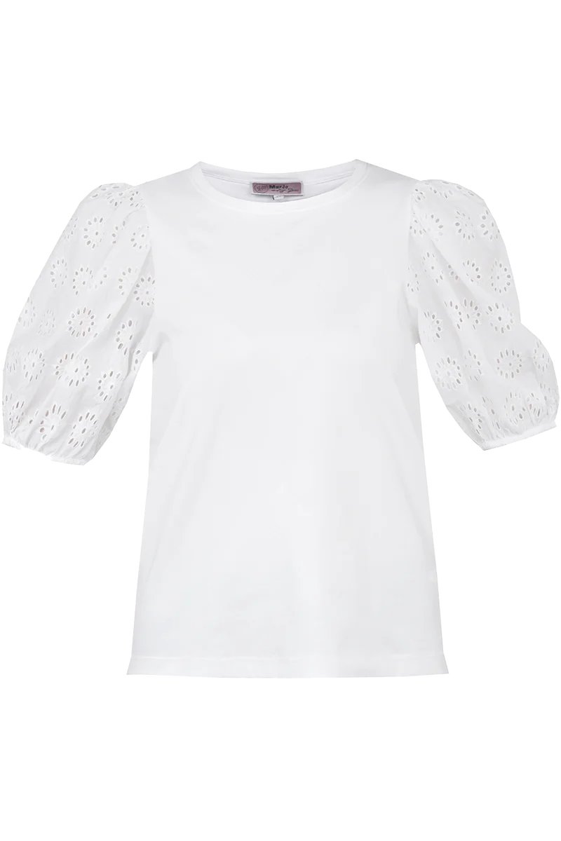 Damen Trachtenshirt mit Puffärmeln