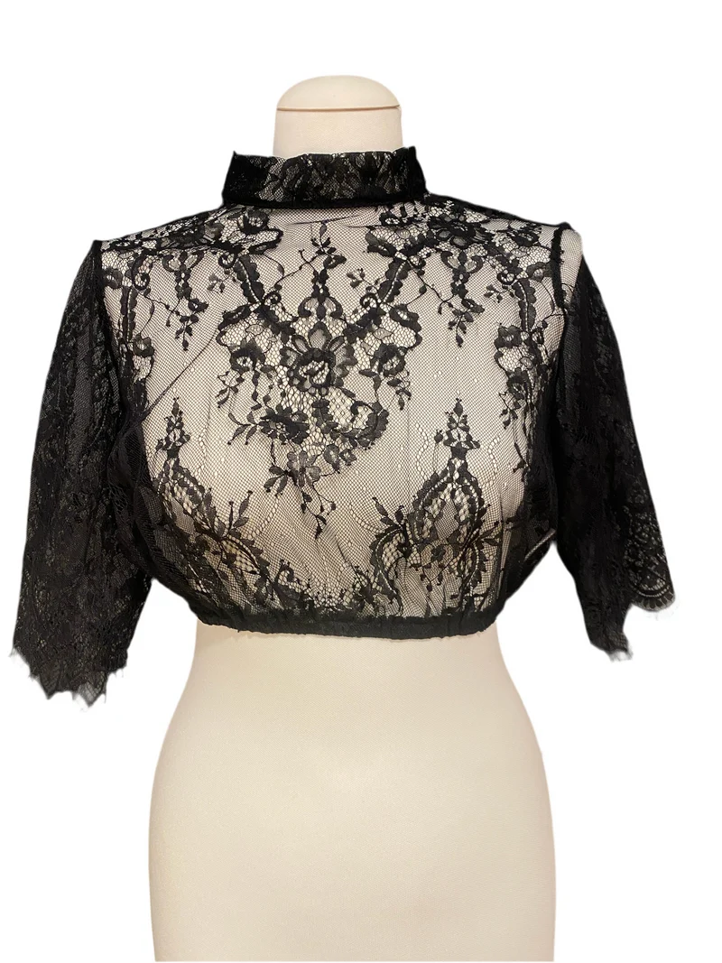 Dirndlbluse Astrid Söll Spitze schwarz