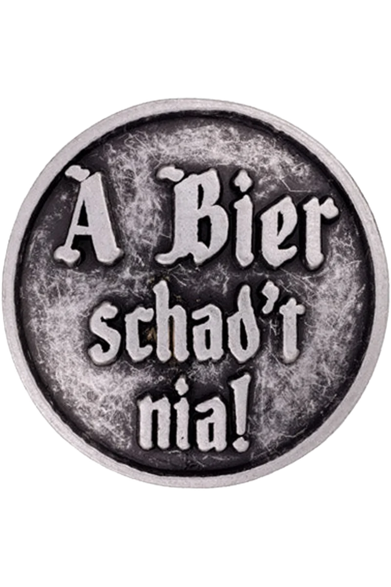 Trachten-Anstecker mit Spruch