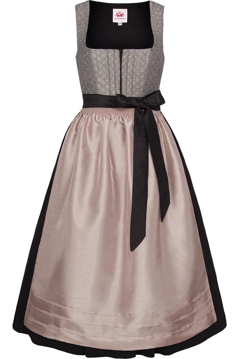 Dirndl lang mit floralem Muster
