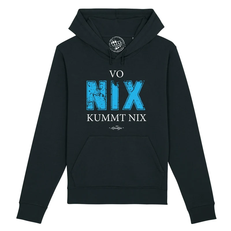 Herren Hoodie "Vo nix kummt nix"