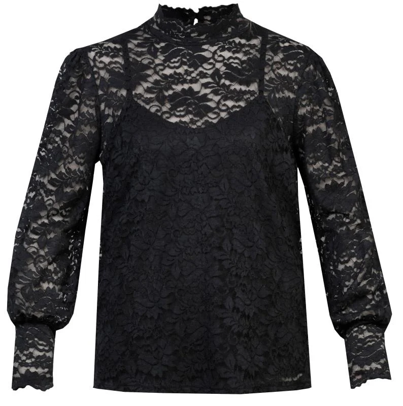Trachtenbluse MarJo langarm schwarz