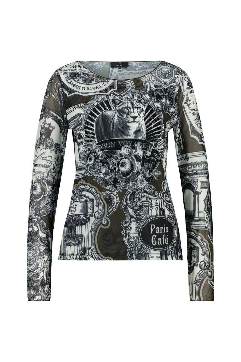 Langarmshirt aus Mesh