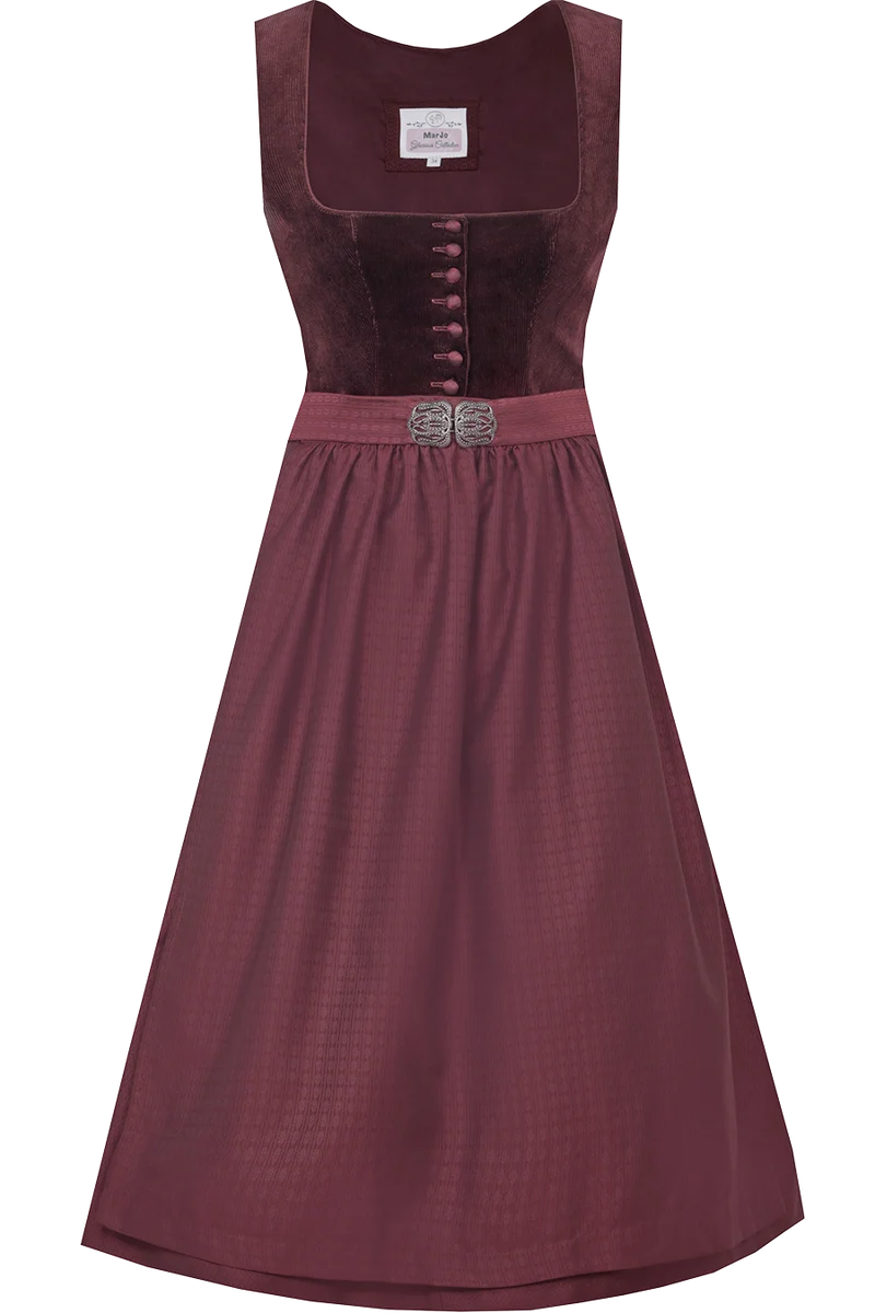 Midi-Dirndl mit Cordmieder