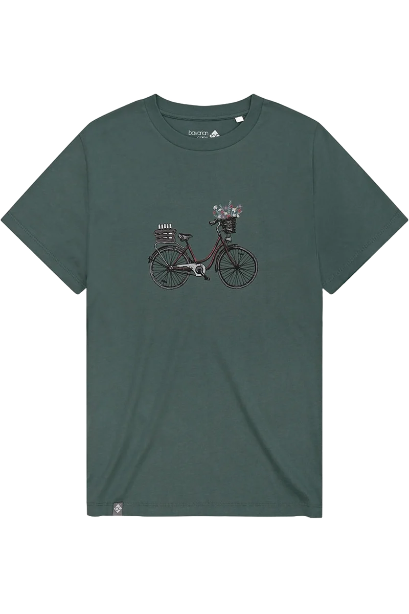 Damen T-Shirt mit Fahrraddruck 'Expresslieferdienst'