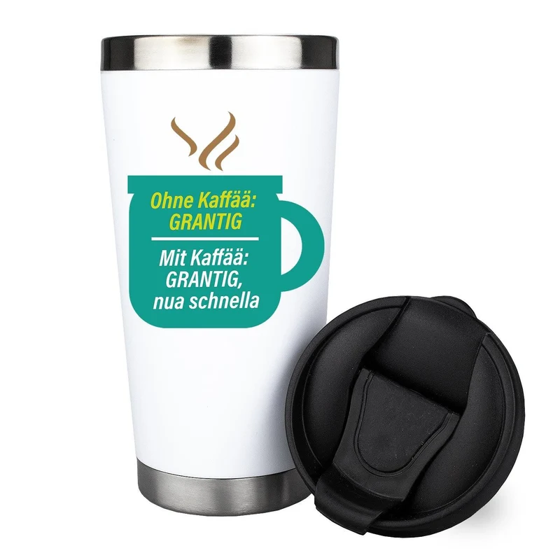 Trinkbecher "Ohne Kaffee: Grantig..."