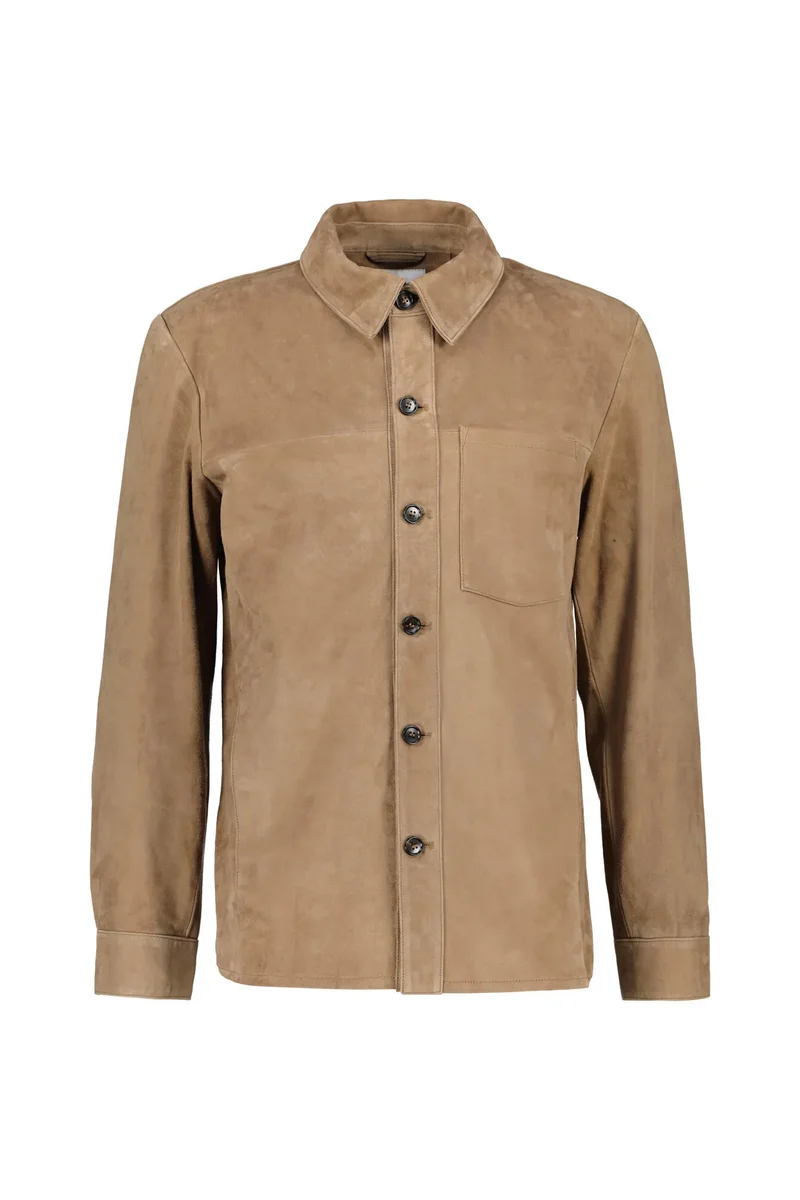 Overshirt aus Leder