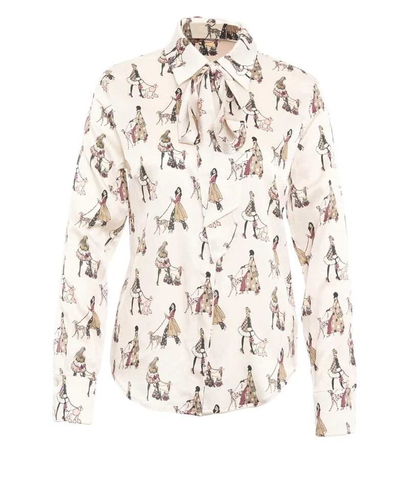 Camicia con dettaglio a fiocco