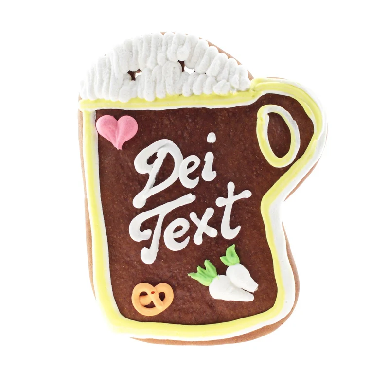 Lebkuchenherz in Masskrugform