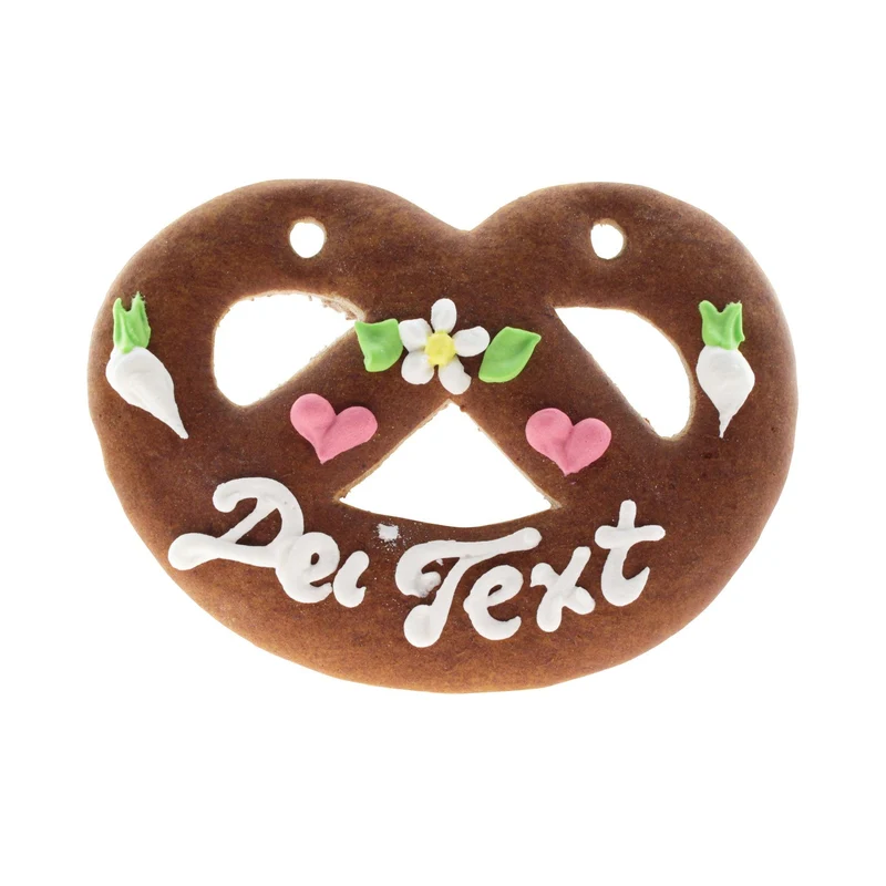 Lebkuchenherz in Brezenform