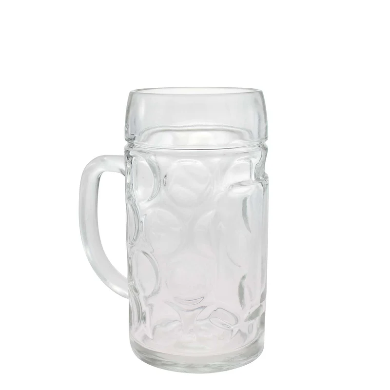 Glas Maßkrug mit Logodruck