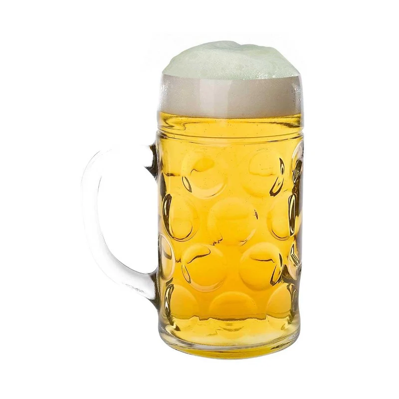 Glas-Masskrug mit Logo
