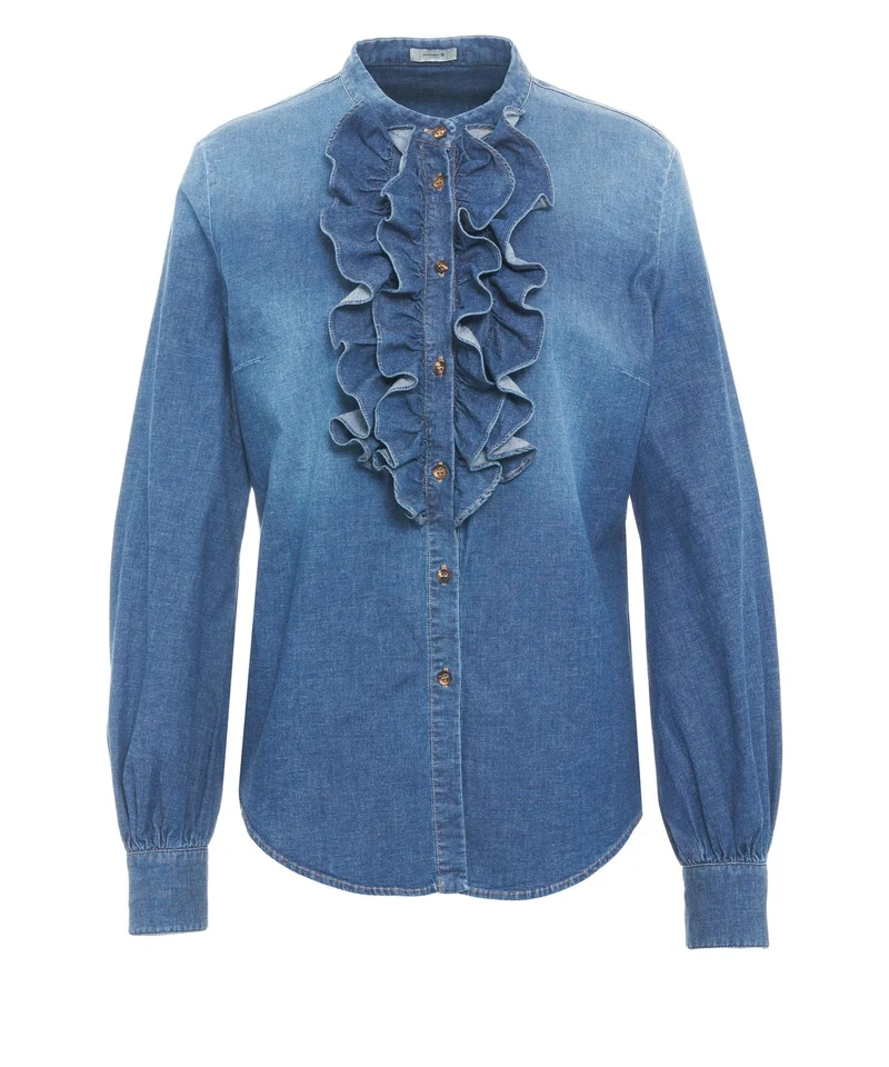 Camicia con dettagli con volant