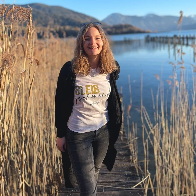 Damen T-Shirt "Bleib gschmeidig"