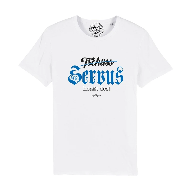 Herren T-Shirt "Servus hoaßt des!"