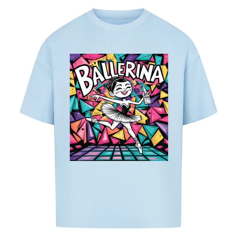 "Ballerina" Frontprint Oversized Shirt