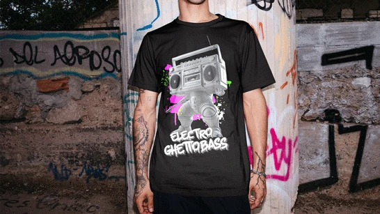 Ghettobass T-Shirt "Electro Ghettobass"