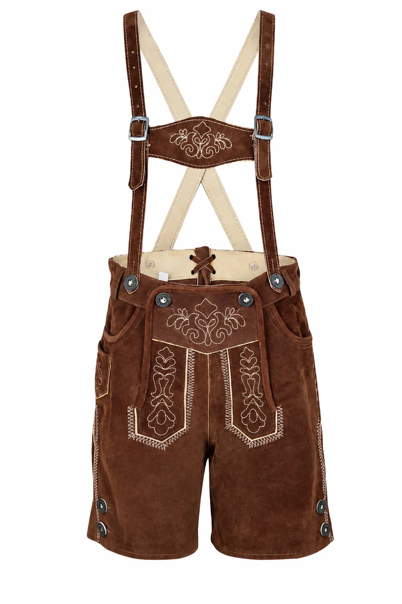 Kinderlederhose Finn bestickt