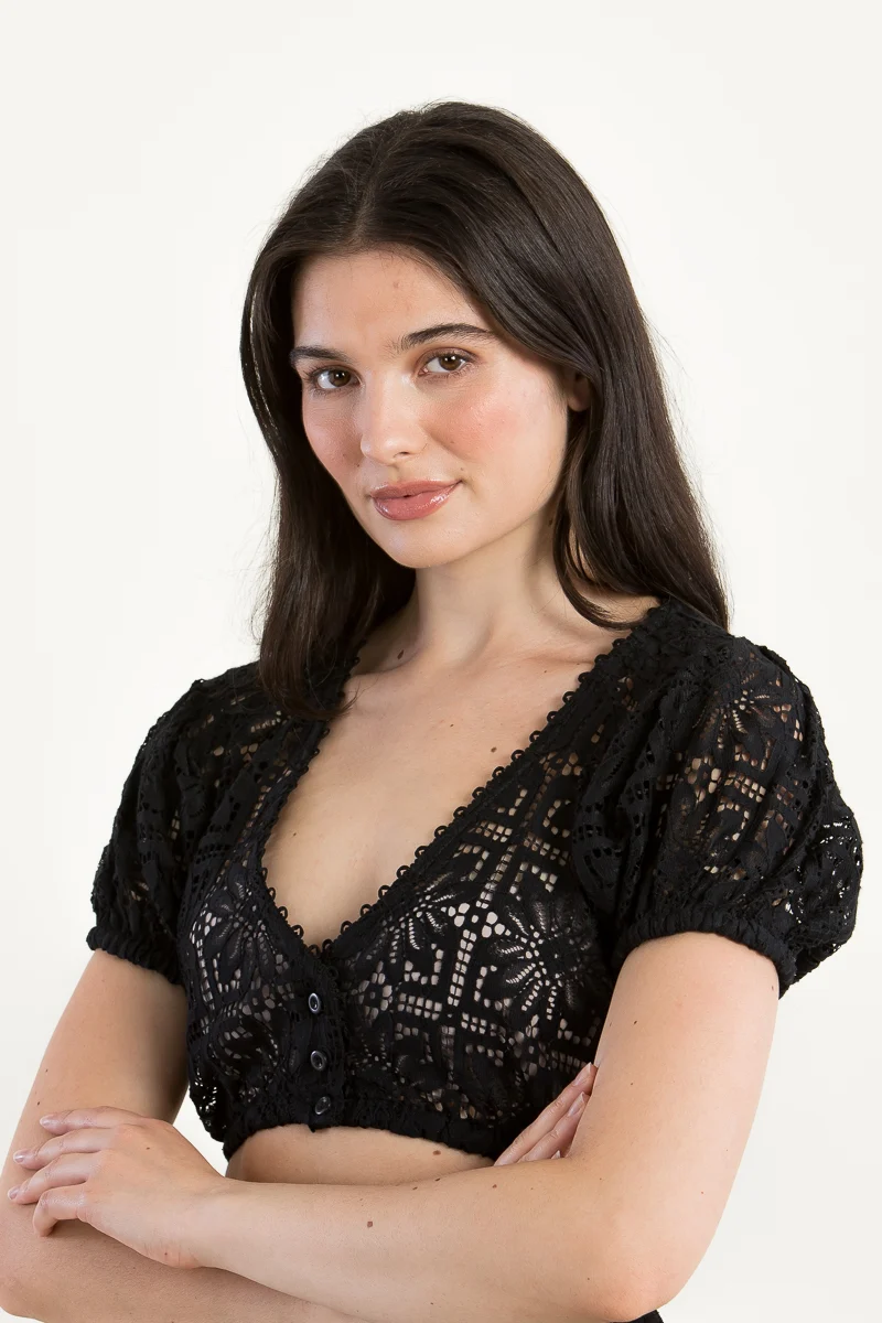 Kinga Mathe Dirndlbluse Kaira schwarz