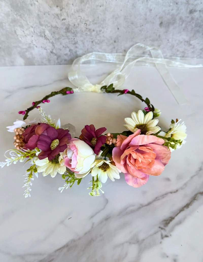 Luxe Blossoms: Dirndl Flower Crowns
