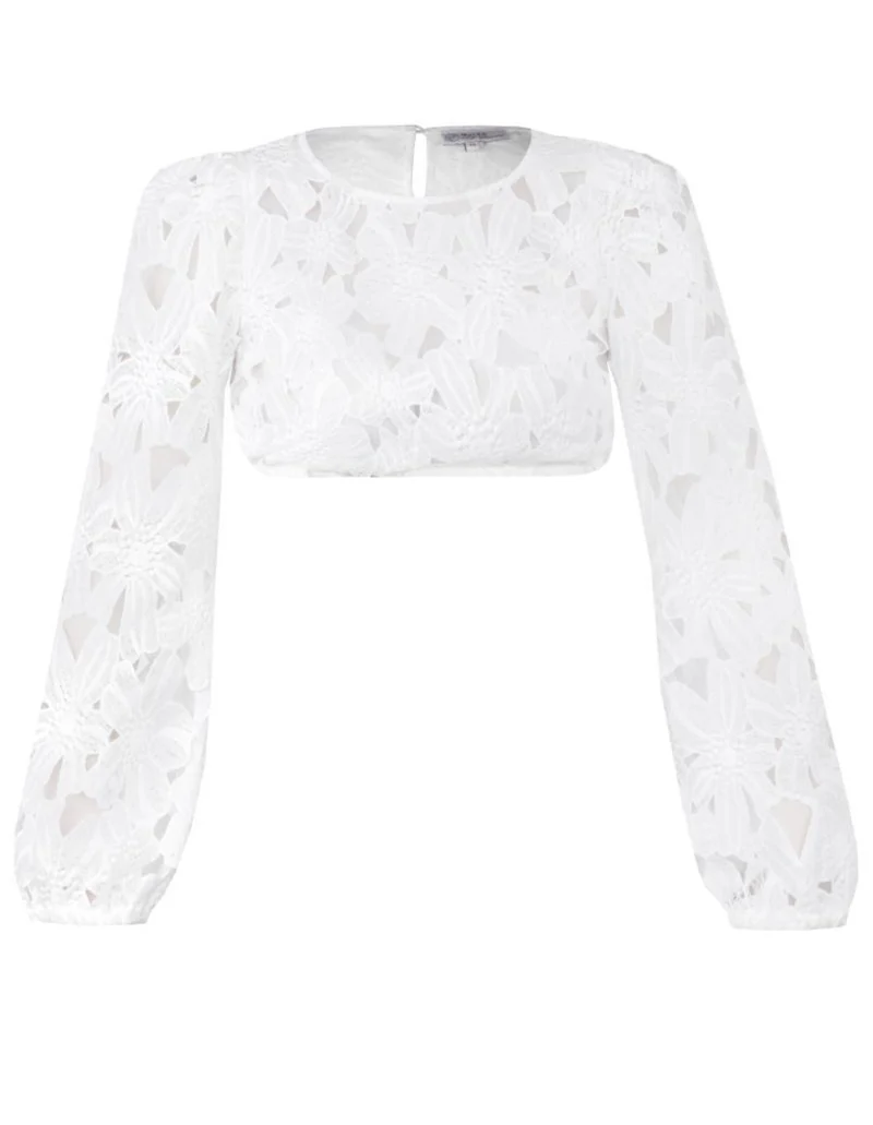 Edelweiss Lace Long Sleeve Dirndl Blouse