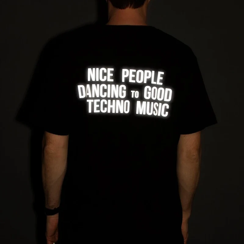 Reflektierendes Techno T-Shirt | plus Size Techno Outfit
