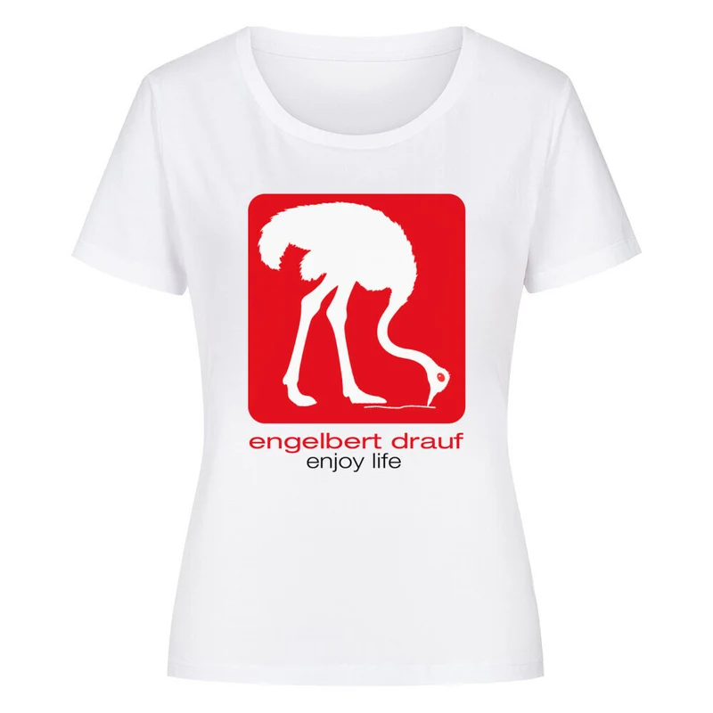 "Engelbert Drauf" enges Party Shirt Damen (Frontprint)