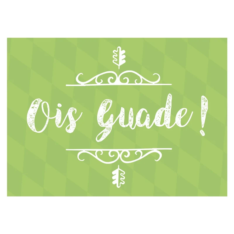 Grußkarte "Ois Guade!"