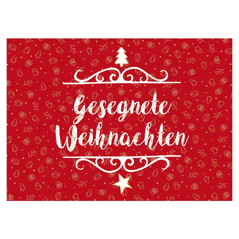 Weihnachts-Grußkarte "Gesegnete Weihnachten"