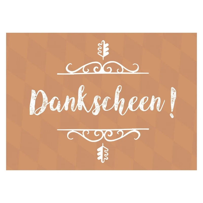 Grußkarte "Dankscheen!"