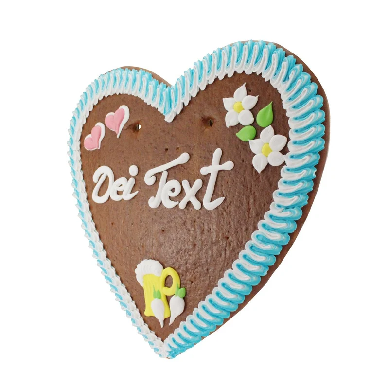 Lebkuchenherz mit Wunschtext