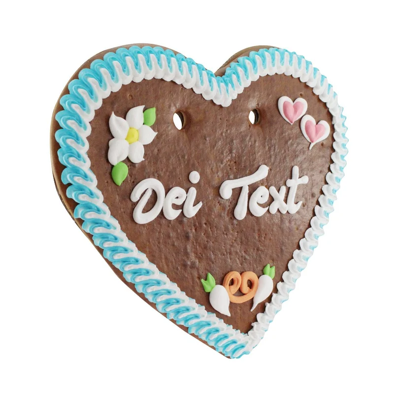 Wiesn Lebkuchenherz mit Beschriftung