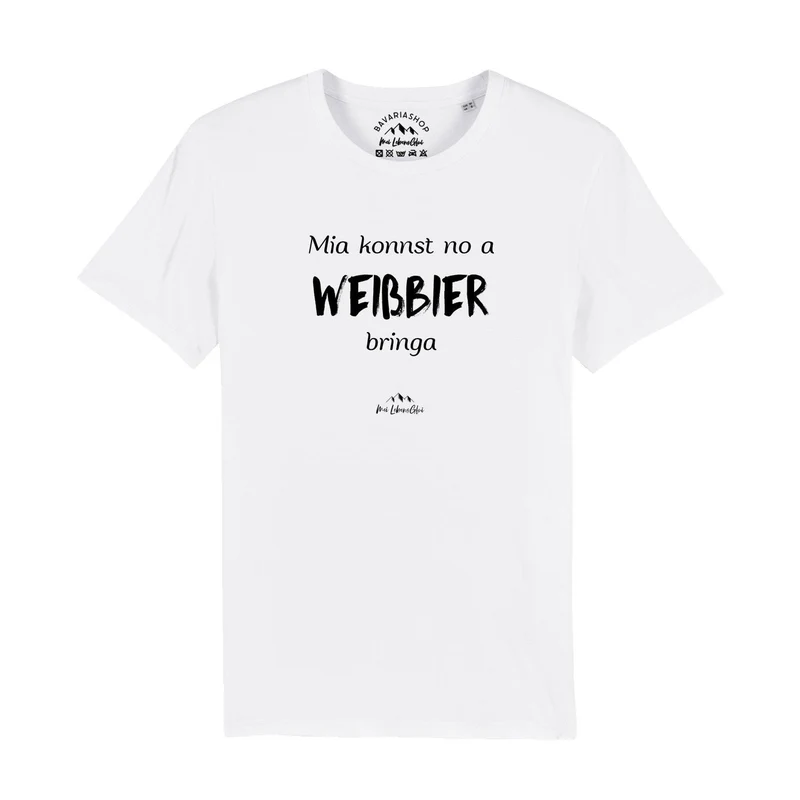 Herren T-Shirt "Mia konnst no a Weißbier bringa"