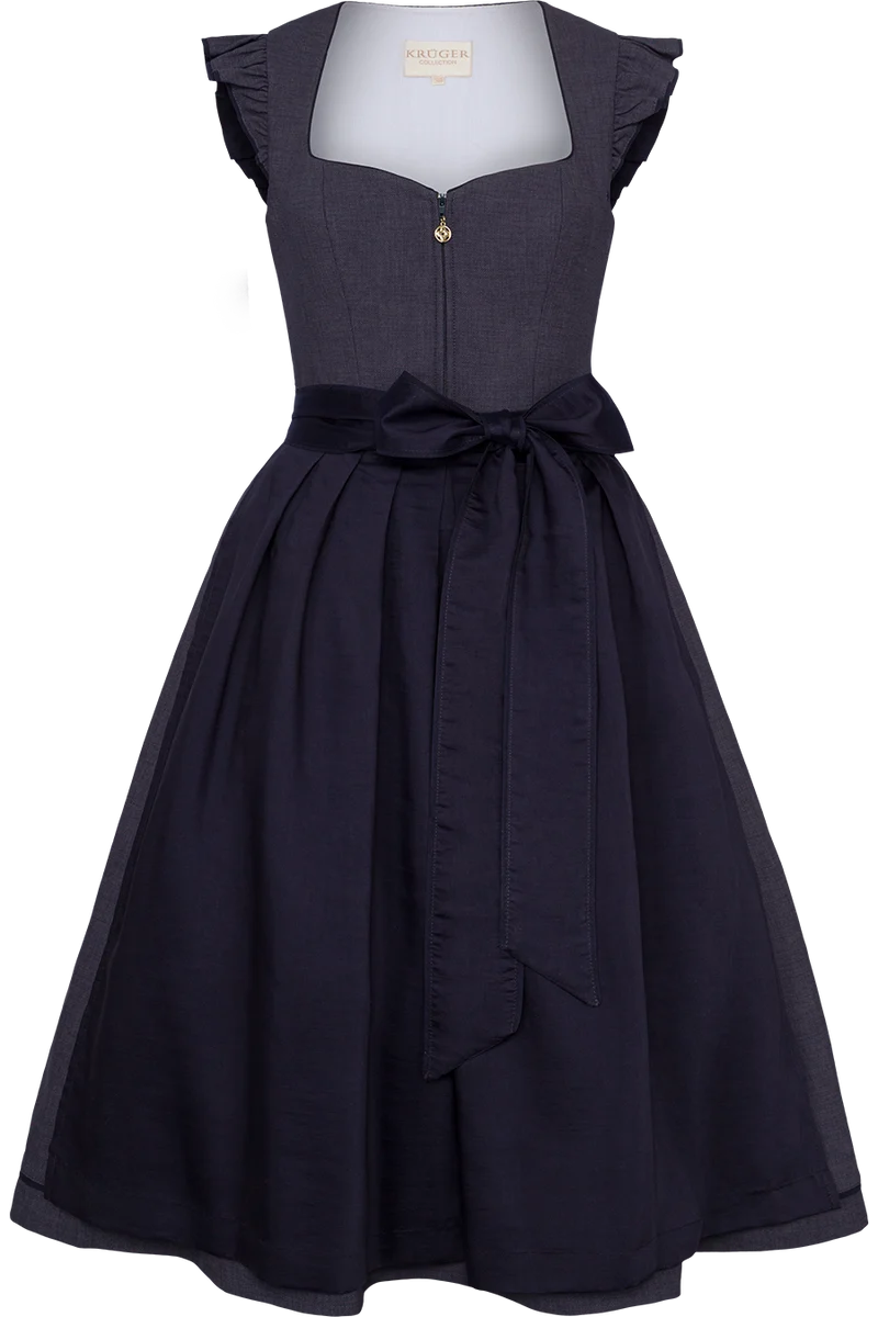 Midi-Dirndl mit Flügelärmel und Stretch