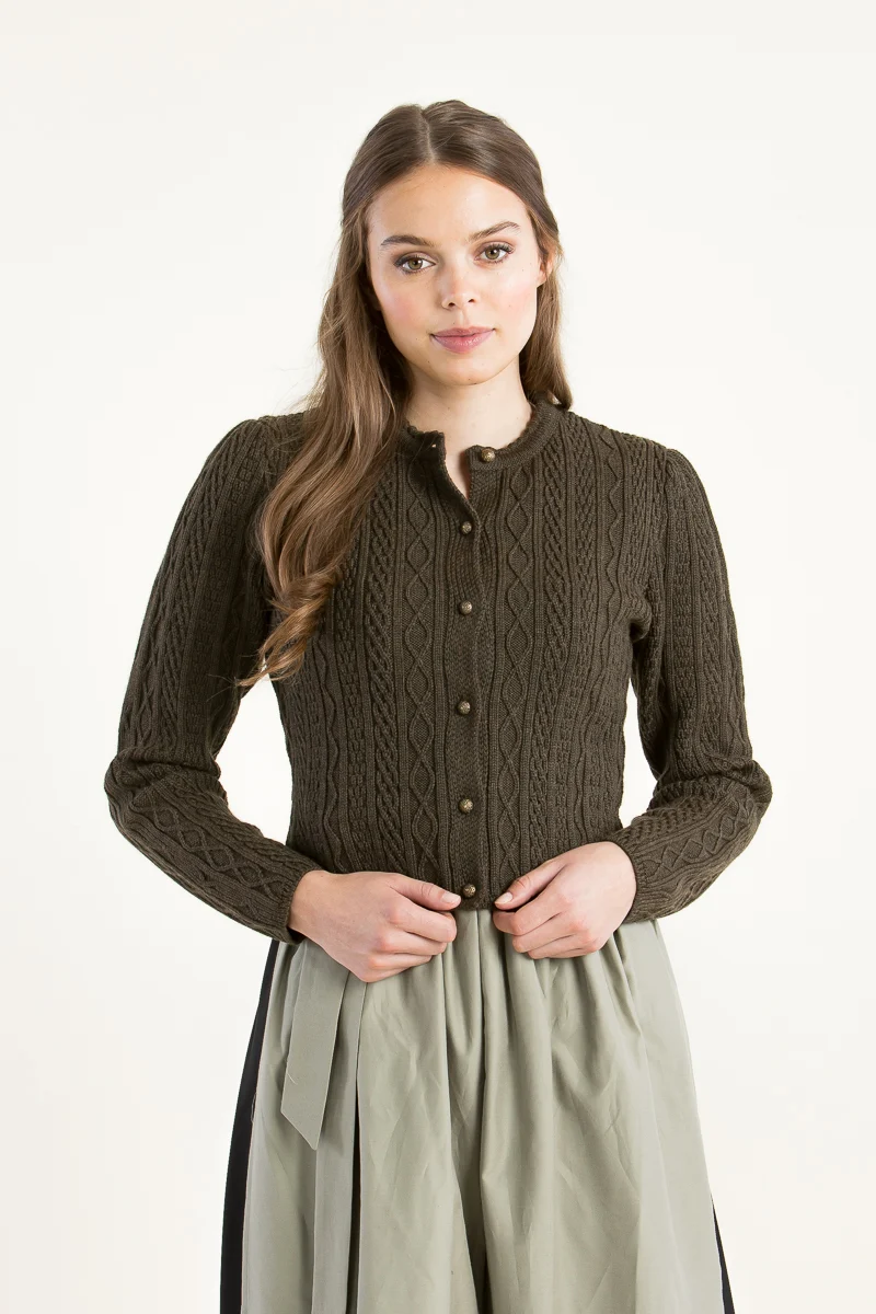 Gottseidank Strickjanker Sophia oliv