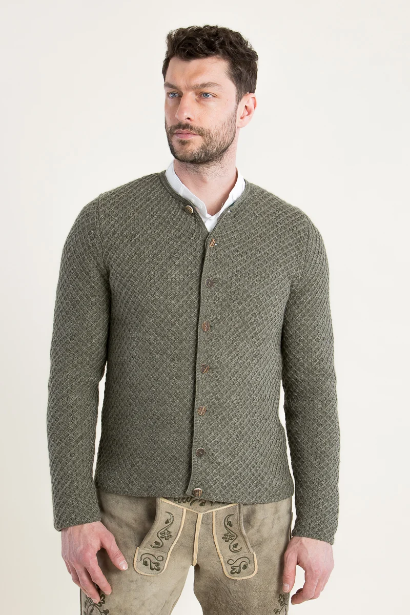 Gottseidank Strickjanker Xaver oliv