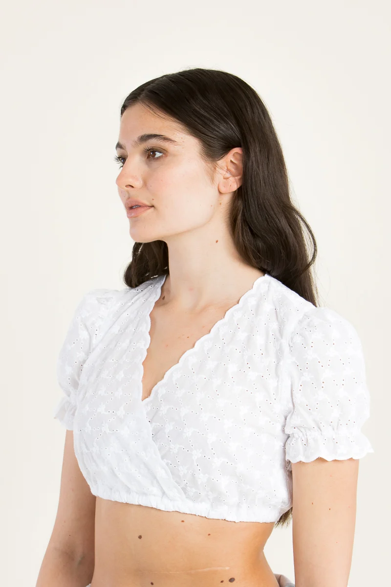 Berwin & Wolff Dirndlbluse Spitze weiß