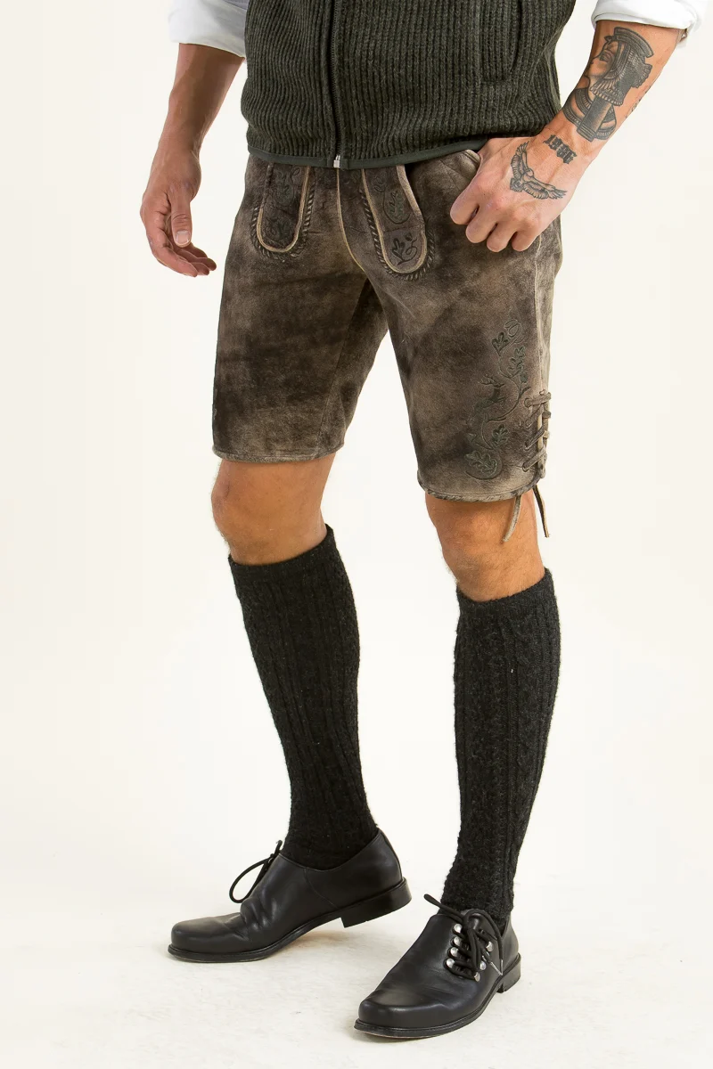 Kurze Spieth & Wensky Lederhosen Botwin rum