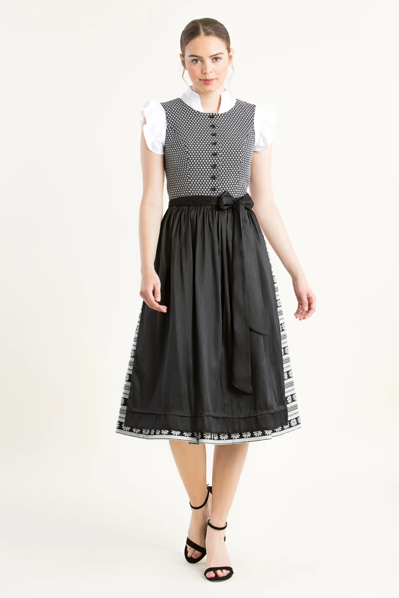 Wenger Hochgeschlossenes Dirndl Laetizia Schwarz