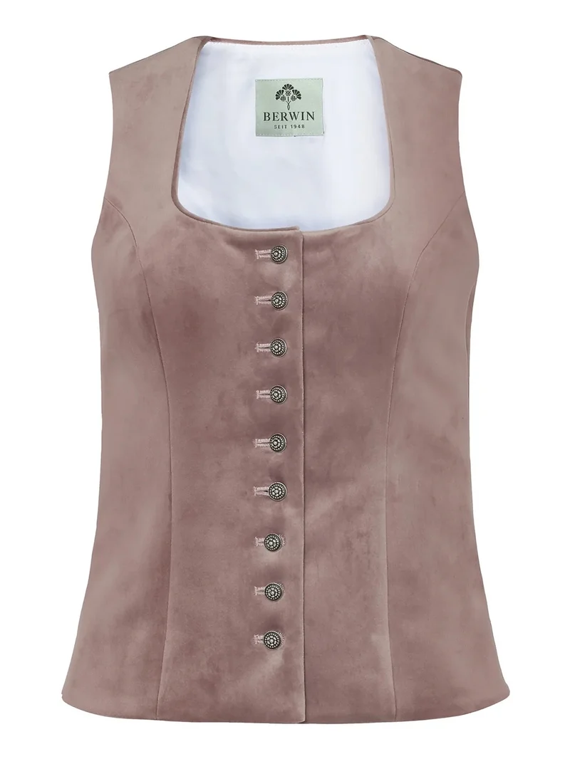 Trachtenmieder Samt Berwin rose