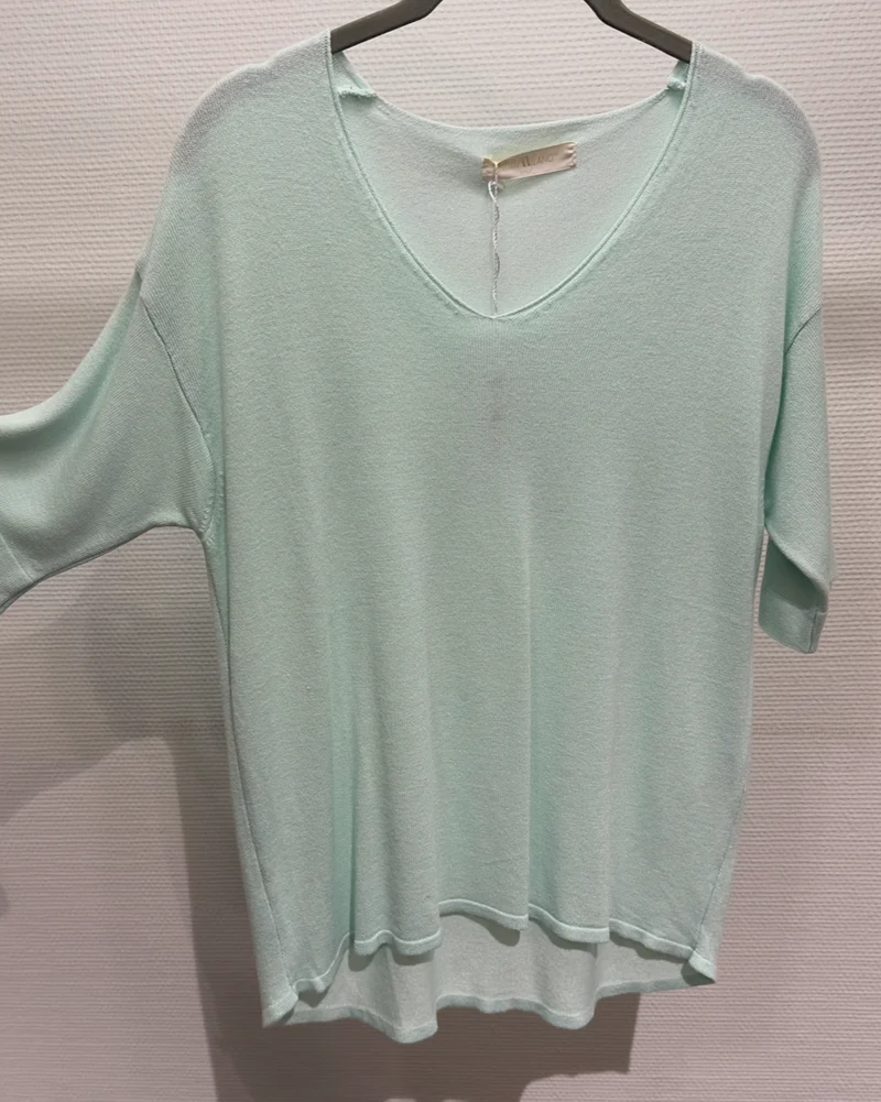 Shirt V Milano mint