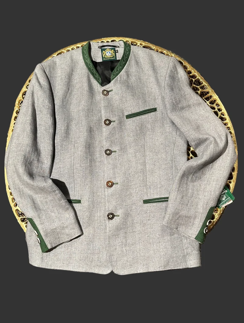 Trachtenjacke Herren Hammerschmid Arnold Leinen hellgrau