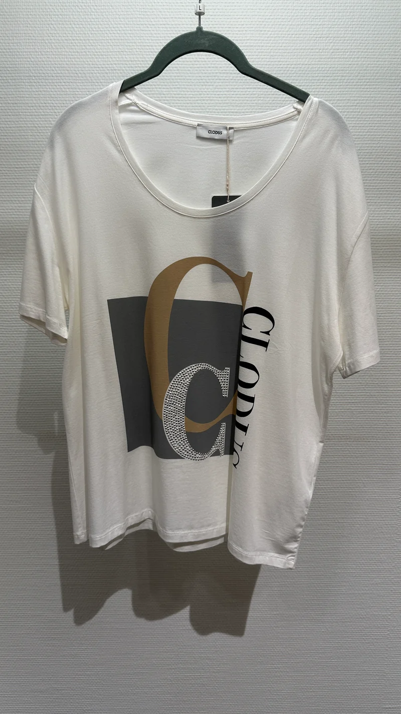 Shirt Clouds weiß