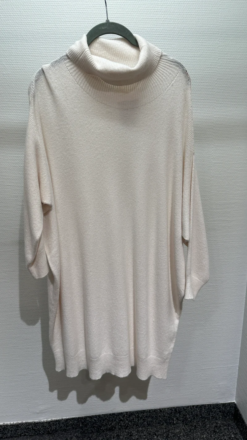 Kleid Strick V Milano creme