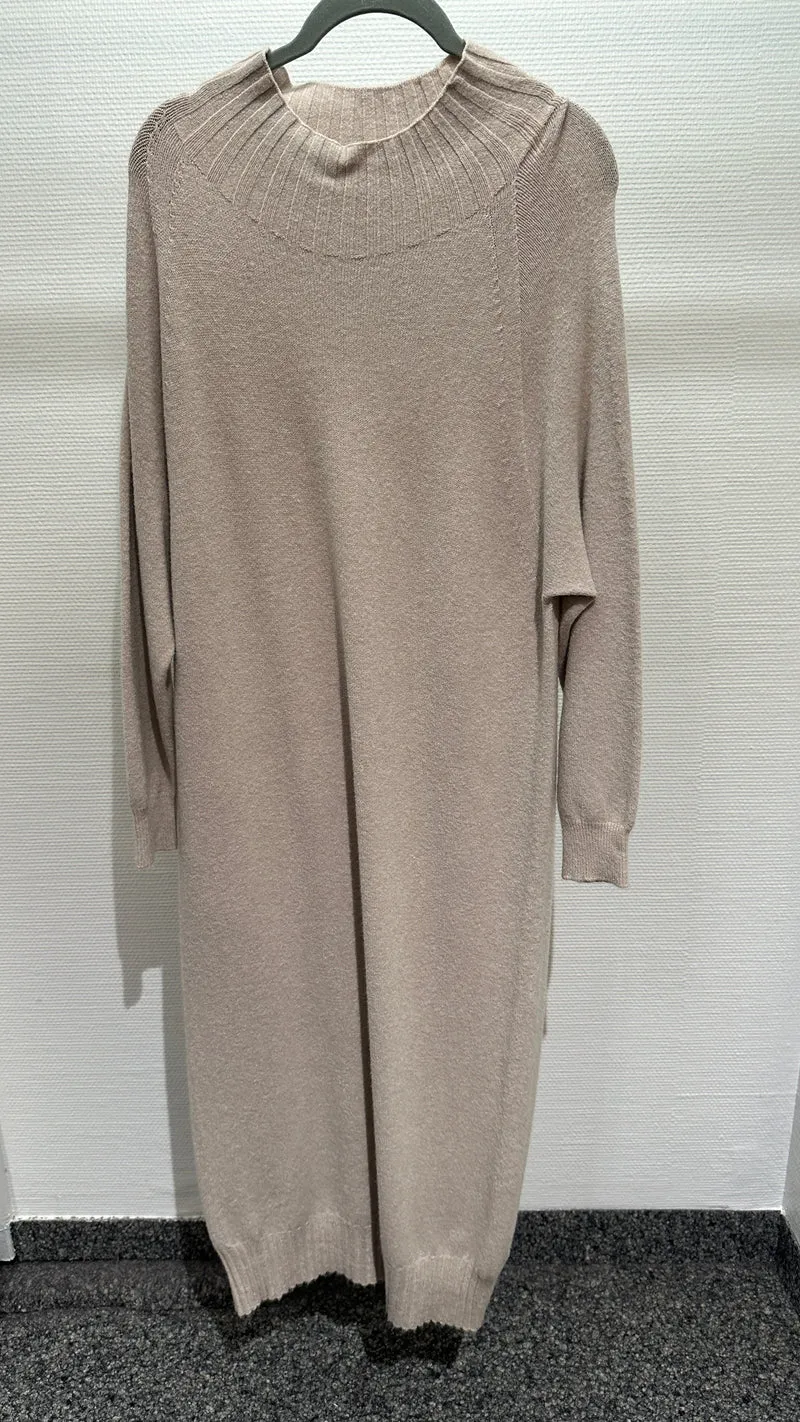 Kleid Strick V Milano creme/beige