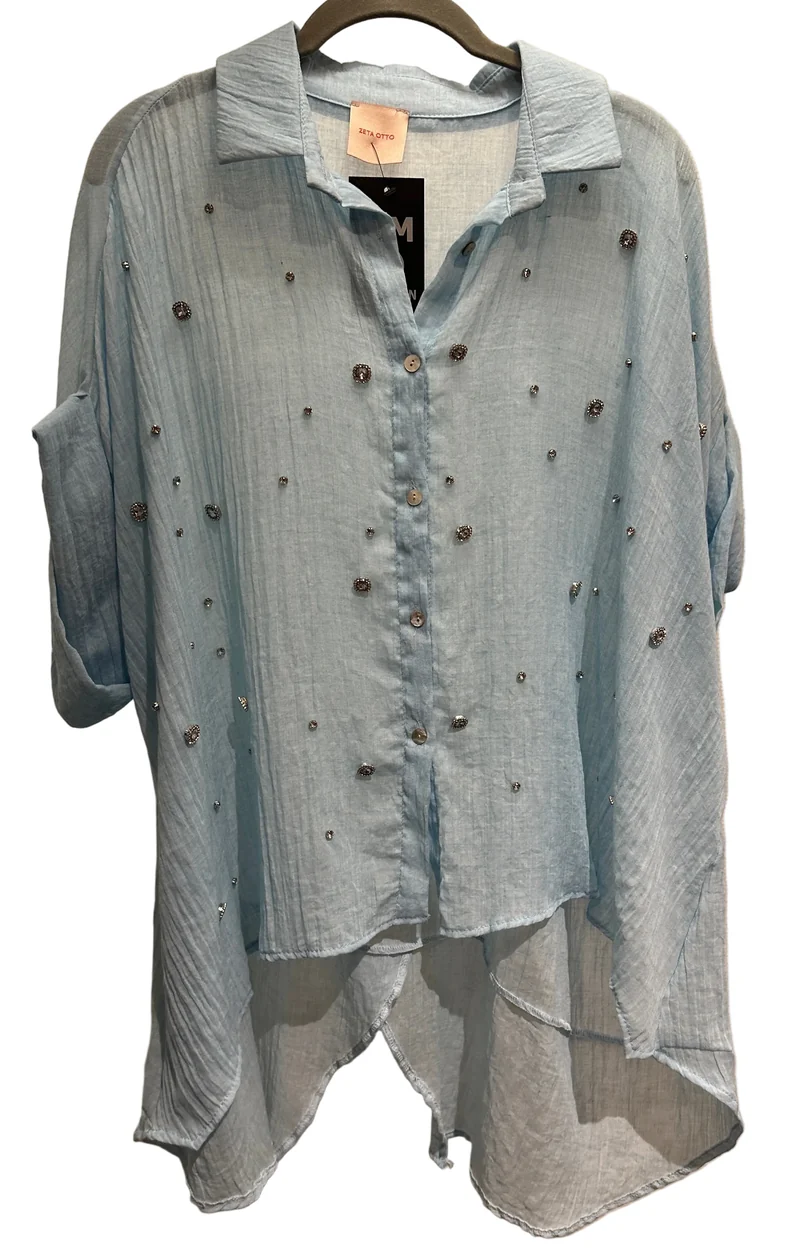 Bluse MM München hellblau