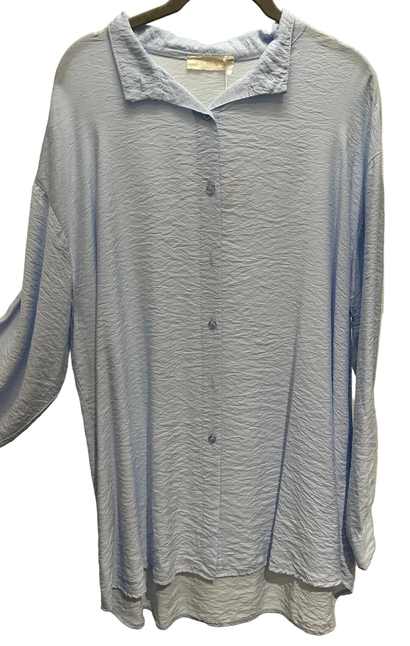 Bluse V Milano hellblau